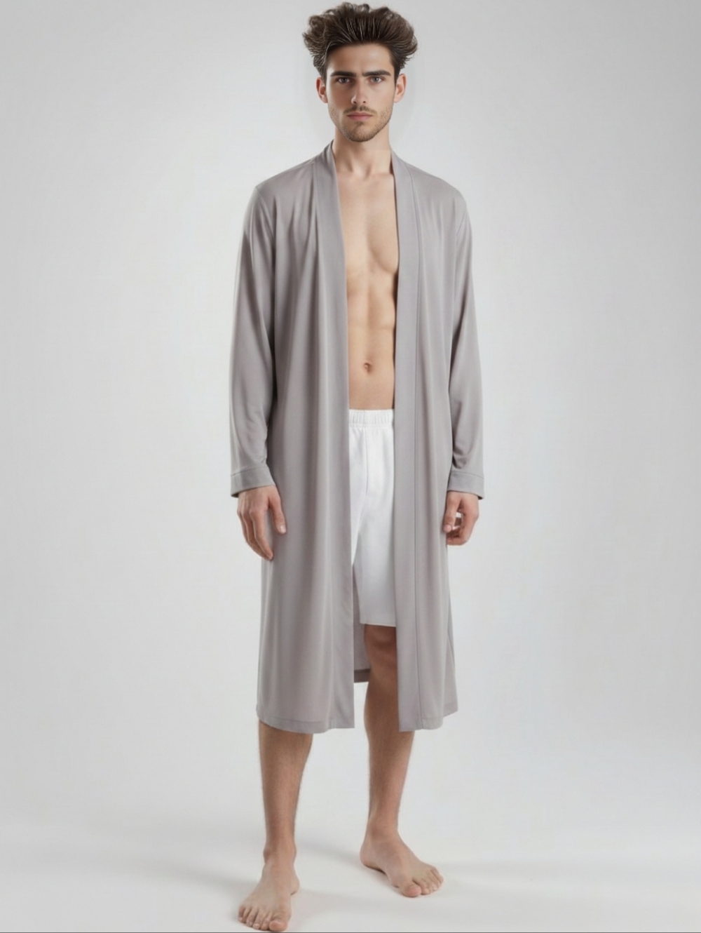 ORTTU PARIS SET TAUPE Men's Robe Size M
